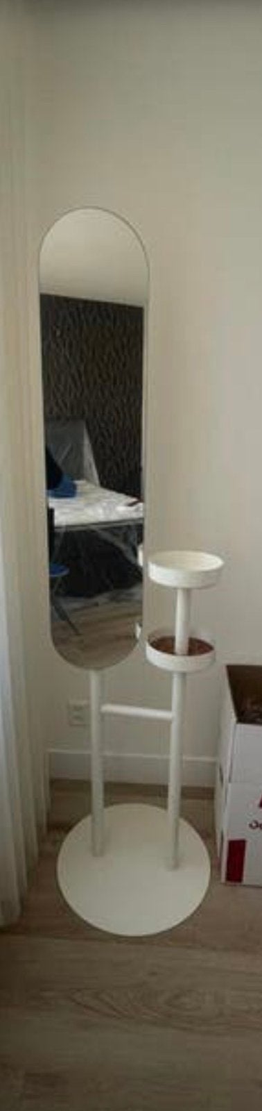 Ikea spiegel met kapstok functie, Ophalen, Zo goed als nieuw, Rechthoekig, Minder dan 100 cm