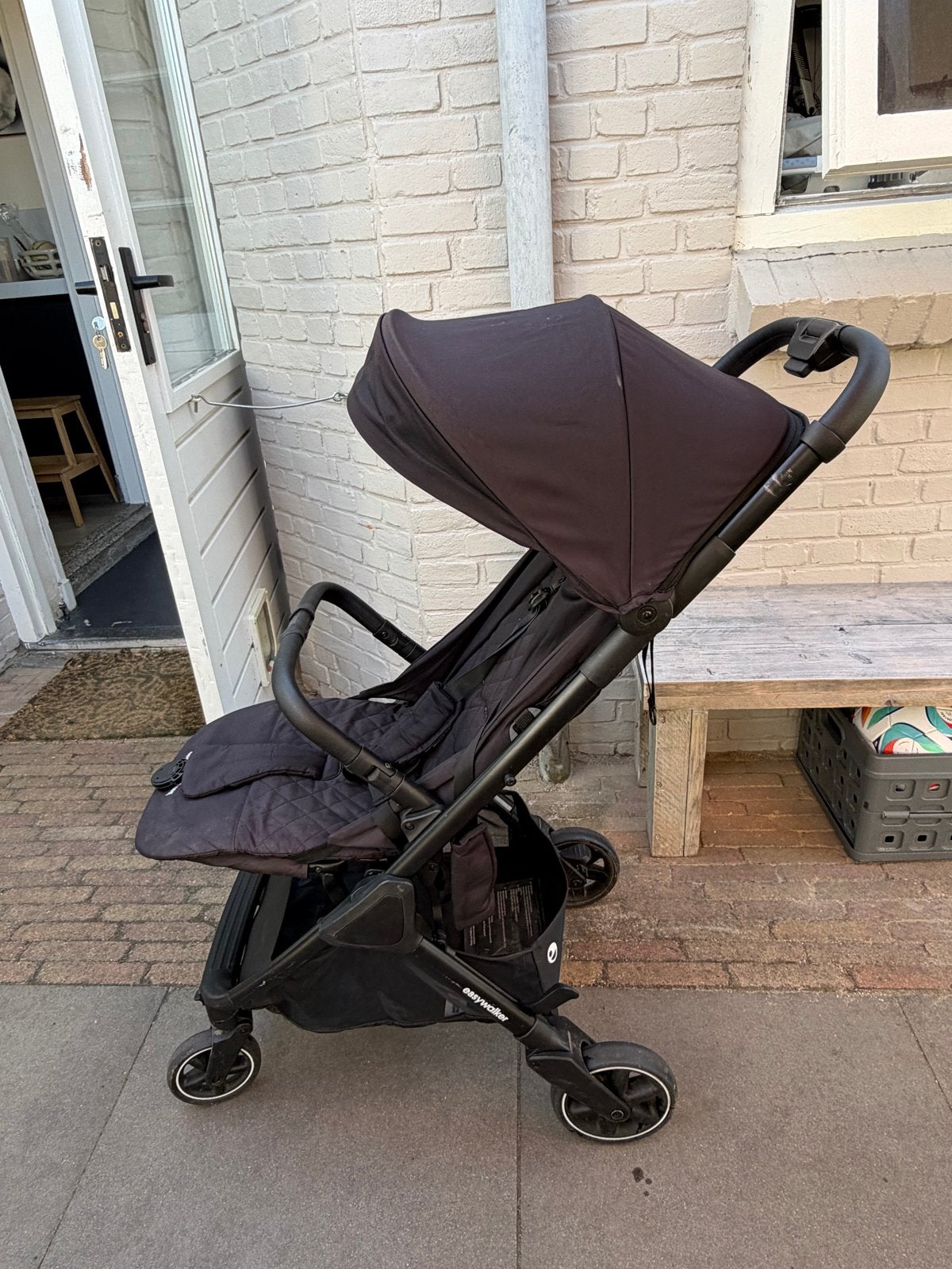 Easywalker Buggy met regenhoes, zwart, opvouwbaar, Ophalen, Gebruikt, Kinderwagen, Overige merken