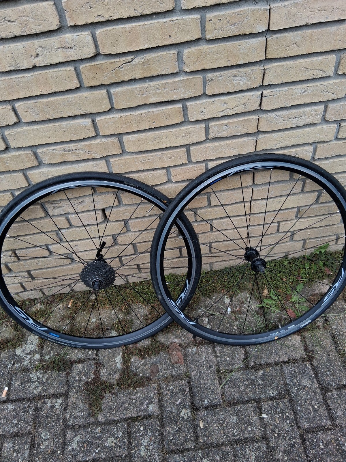 Mooie shimano wielset incl. Banden en cassette  koopje, Fietsen en Brommers, Fietsonderdelen, Ophalen of Verzenden