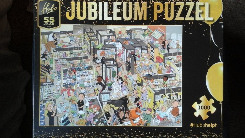 Puzzel Hubo jubileum 55 jaar, Ophalen, 500 t/m 1500 stukjes, Zo goed als nieuw, Legpuzzel