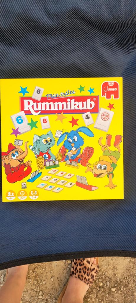 Rummikub Junior - Mist blauw rekje, Drie of vier spelers, Ophalen of Verzenden, Gebruikt, Jumbo