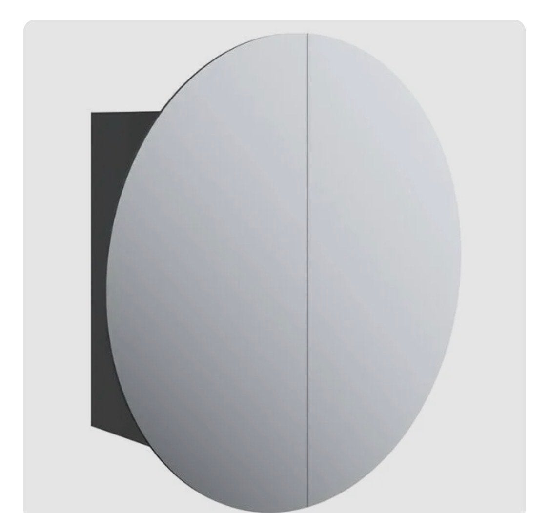 Ronde spiegelkast met opbergruimte, Huis en Inrichting, Ophalen, Nieuw, Minder dan 25 cm, Spiegelkast