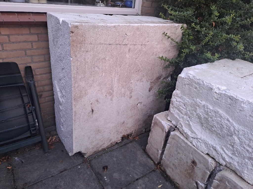 Groot Tempex blok 125 x 115 x 50 cm dik, Ophalen, Gebruikt, Overige materialen, 100 mm of meer