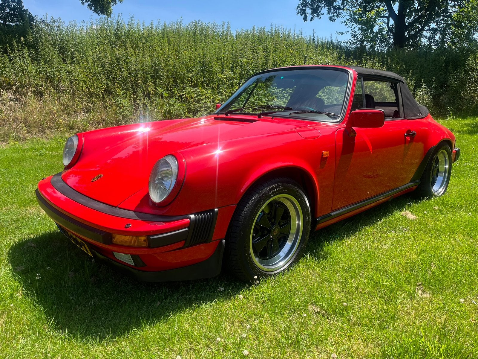Porsche 911 cabrio SC.Full restoration nieuwstaat, Auto's, Porsche, Achterwielaandrijving, Zwart, Cabriolet, Bedrijf