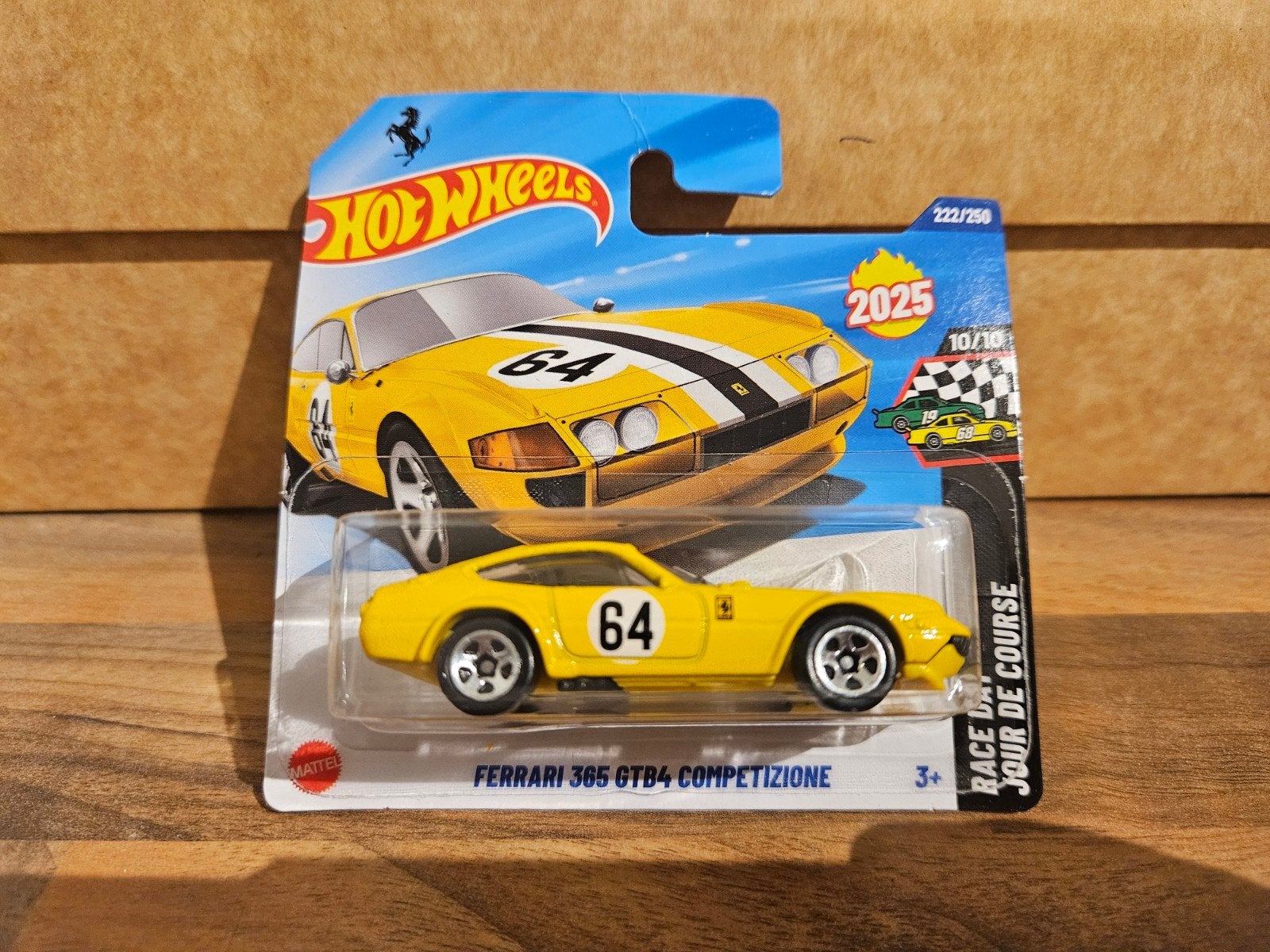 Hotwheels Hot Wheels Ferrari 365 GTB-4  Geel in OVP, Ophalen of Verzenden, Zo goed als nieuw, Auto