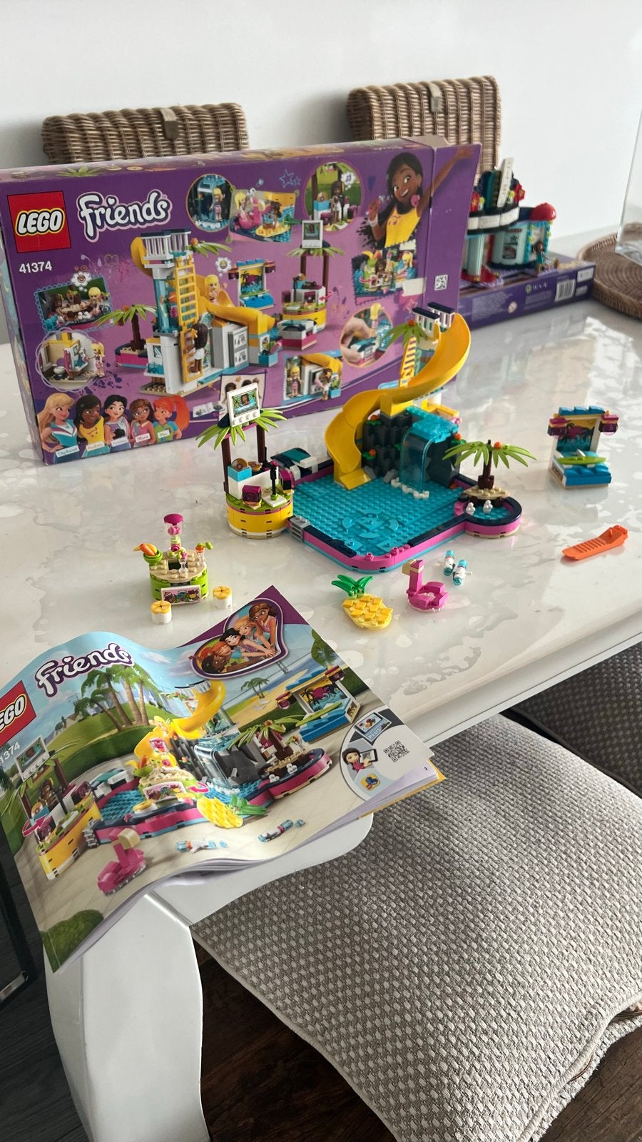 LEGO Friends 41374 Andrea's Zwembadfeestje, Ophalen of Verzenden, Zo goed als nieuw, Overige merken