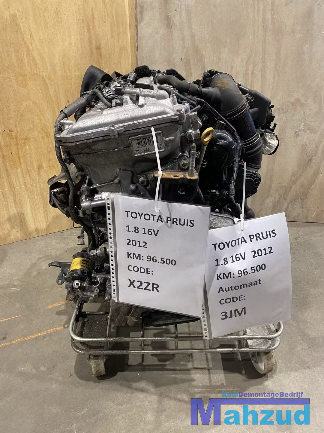 TOYOTA PRIUS (E18) 1.8 16V Motor motorblok X2ZR, Auto-onderdelen, Info@toyota.co.jp, Gebruikt, Toyota Motor Corporation, Toyota