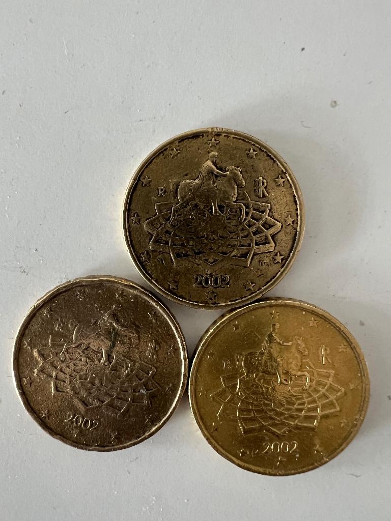 Munten verkoop 5 euro cent + 50 euro centen, Ophalen of Verzenden, Overige landen, Overige waardes, Losse munt