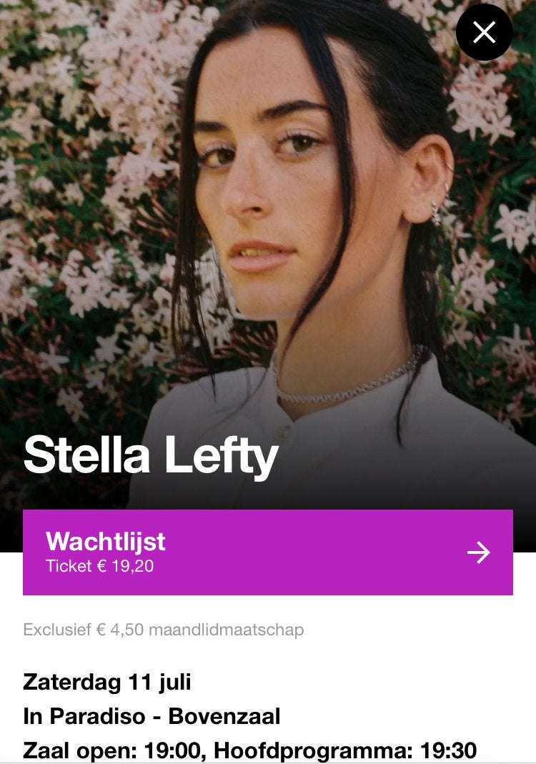 Gezocht: tickets voor Stella Lefty!, Tickets en Kaartjes, Drie personen of meer, Juli