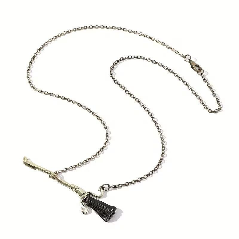 HP Harry Potter Nimbus 2000 Bezem hanger/ketting, Ophalen of Verzenden, Nieuw, Gebruiksvoorwerp