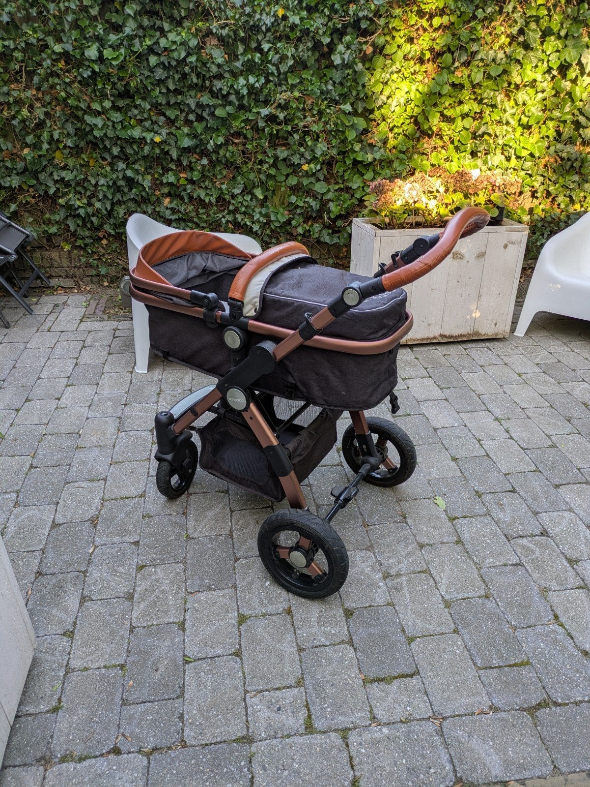 Cangaroo Luxor Combiwagen 3-in-1 met autostoeltje, Gebruikt, Verstelbare duwstang, Combiwagen, Ophalen