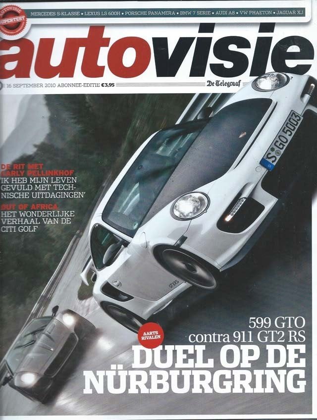 Autovisie 19 2010 : Lexus LS400 - VW Golf 1.2 TSI - R - Fiat, Ophalen of Verzenden, Gelezen, Algemeen