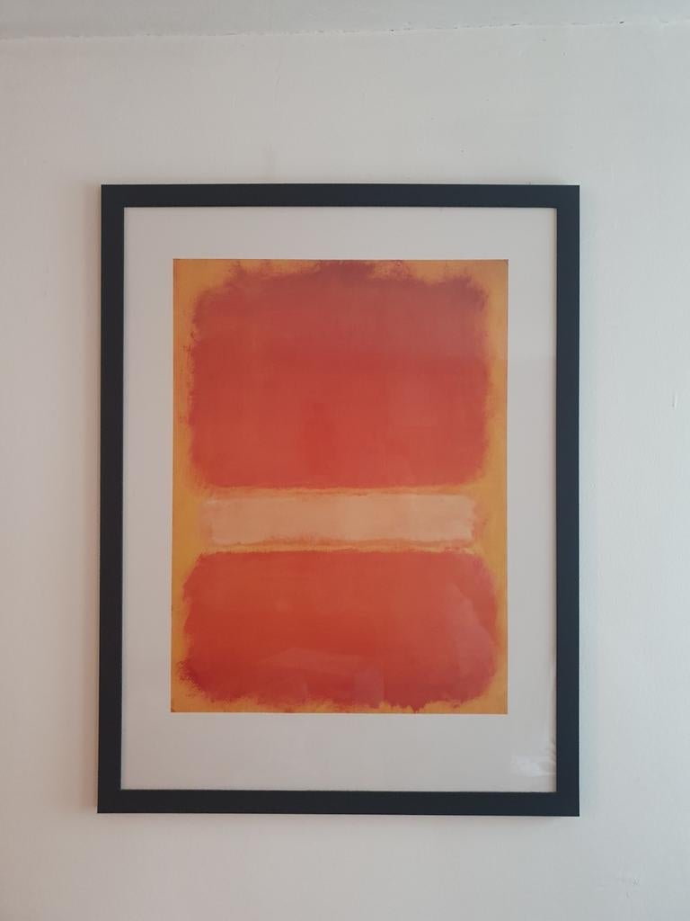 Grote Mark Rothko print 80x60cm - Abstracte kunst, Antiek en Kunst, Ophalen