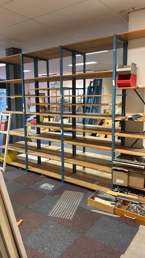 Lundia magazijn stelling, Ophalen, Balk, Overige houtsoorten, 50 mm of meer