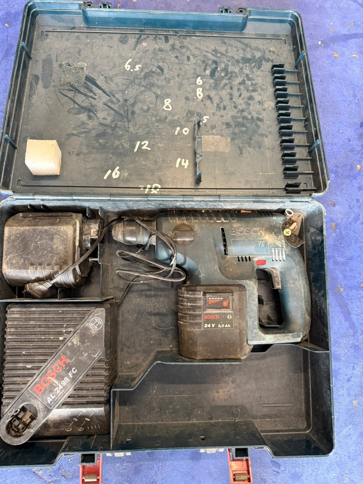 24 v accu klopboor, Ophalen of Verzenden, Zo goed als nieuw, Boormachine