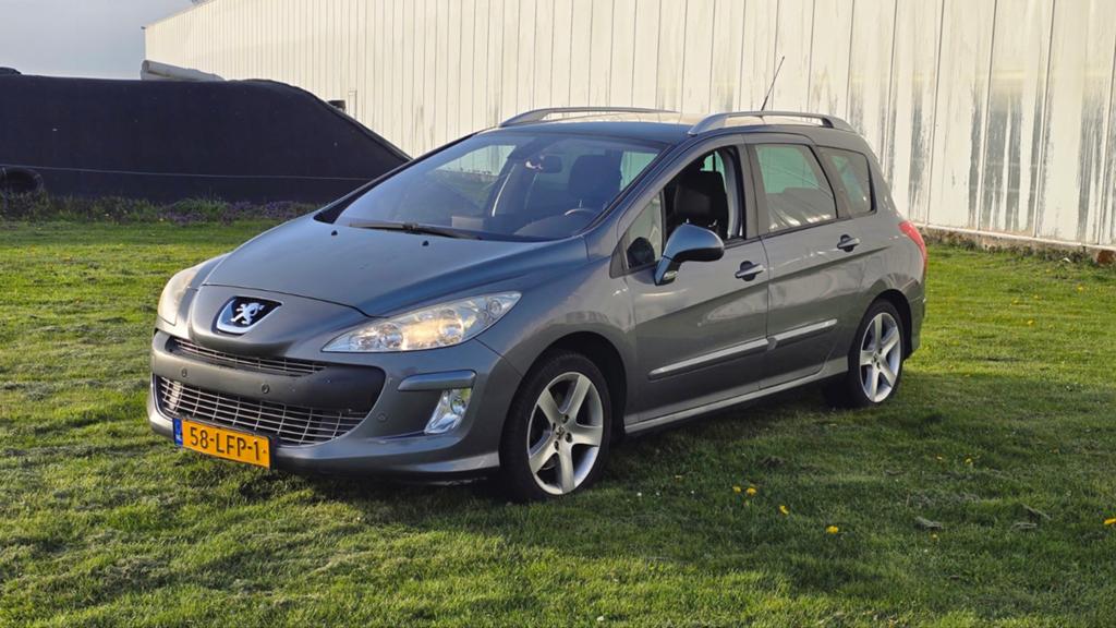 Peugeot 308 1.6 THP 110KW SW 7P 2010 Grijs / NWE APK / NAP /, 4 cilinders, Origineel Nederlands, Stationwagon, Handgeschakeld