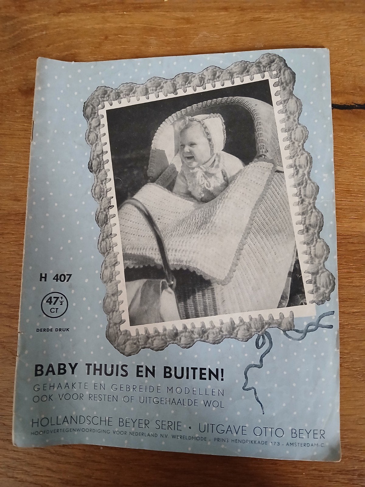 Vintage breiboekje: Baby thuis en buiten (Otto Beyer), Ophalen of Verzenden, Gelezen, Breien en Haken, Otto Beyer