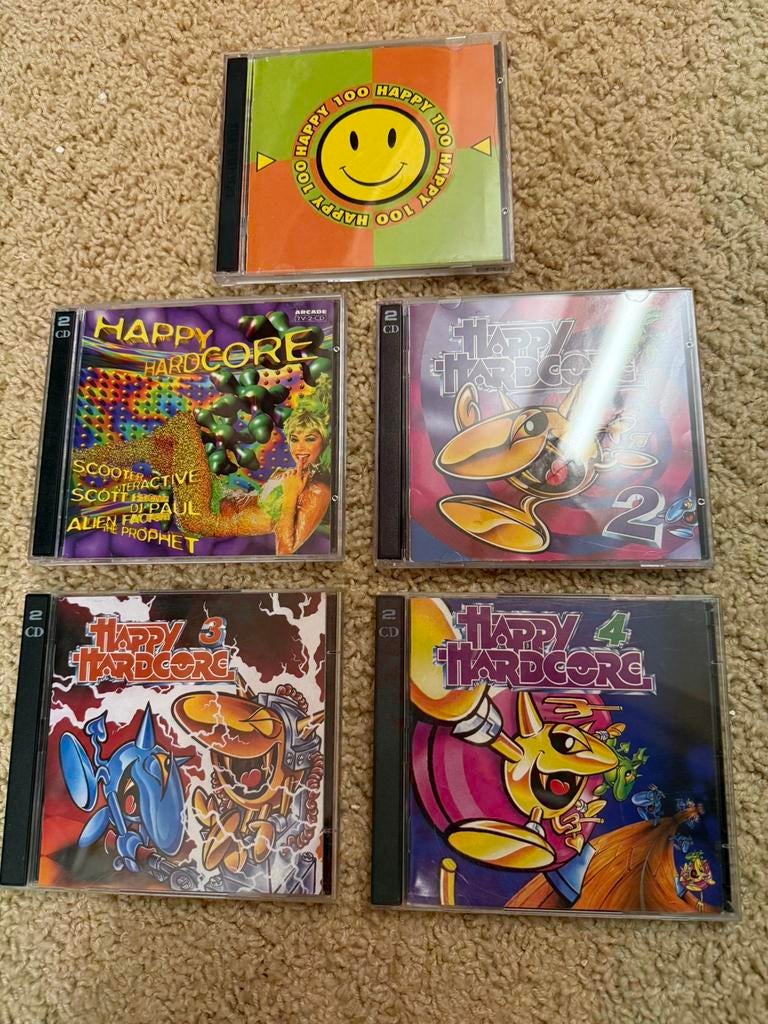 Happy Hardcore cd’s.   1 tm 4 en top 100, Ophalen, Gebruikt, Dance Populair