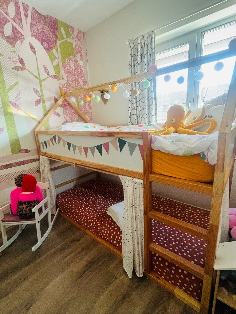 IKEA Kura bed | halfhoogslaper | met beddakje, Ophalen, 85 tot 100 cm, Gebruikt, Hoogslaper of Stapelbed