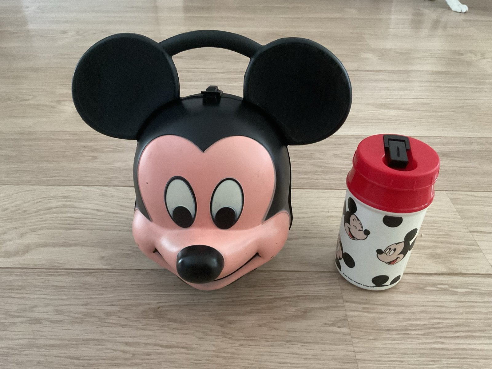 Vintage Mickey Mouse Lunchbox & Thermos - Aladdin 1980s, Ophalen of Verzenden, Mickey Mouse, Gebruikt, Servies