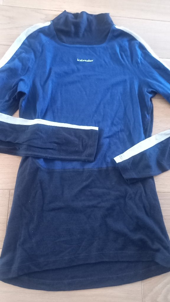 Icebreaker blauwe turtleneck top maat XS, Kleding | Dames, Blauw, Ophalen of Verzenden, Icebreaker, Lange mouw