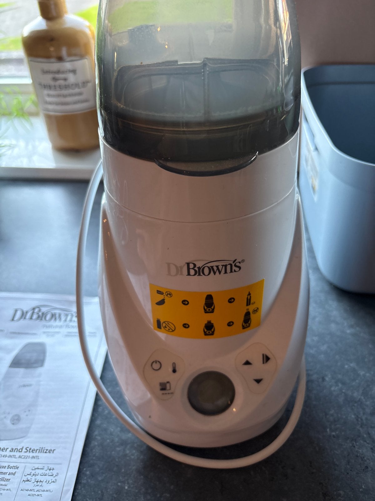 Dr. Brown's Deluxe Flessenwarmer en Sterilisator, Ophalen of Verzenden, Gebruikt, Flessen- of potjesverwarmer, Dr. Brown's