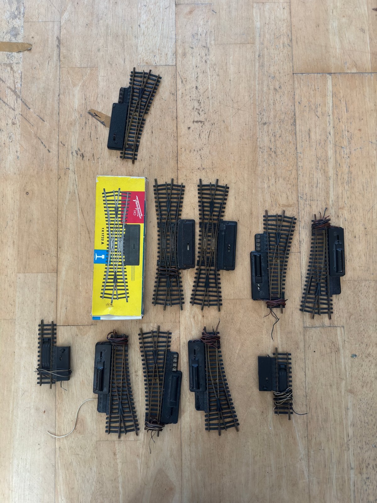 Fleischmann Wissels/ontkoppelrails | 1/87 modelspoor h0, Gebruikt, Gelijkstroom, Fleischmann, Rails