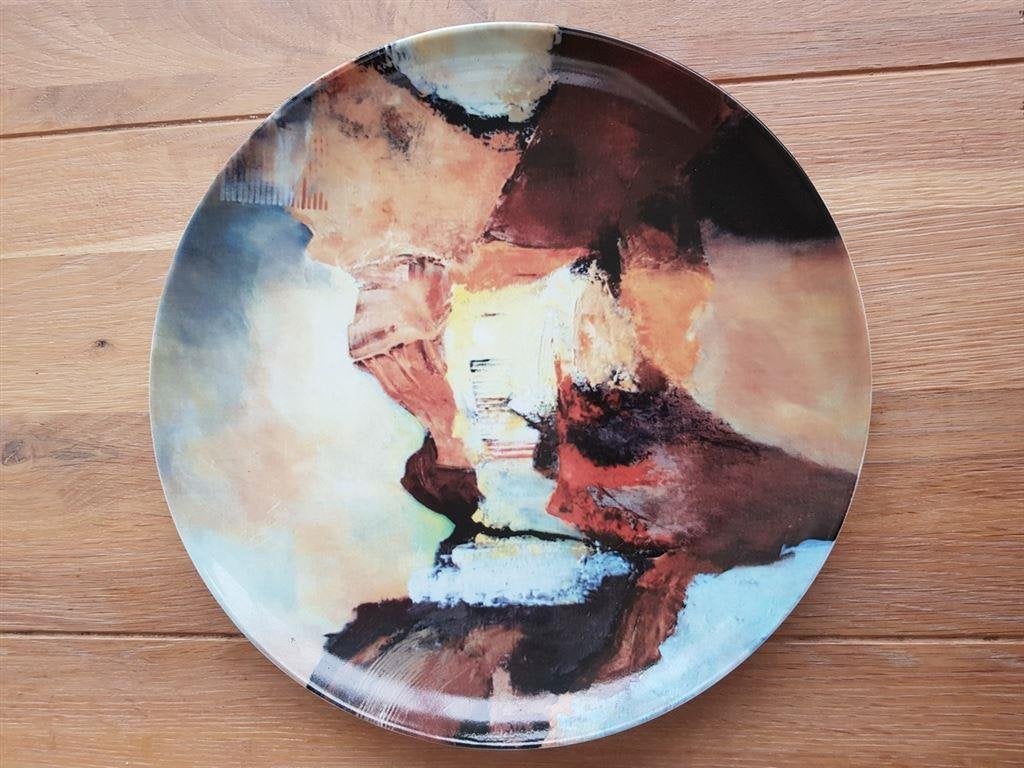 Ellen de Jongh, groot bord 31 cm, Schoonhoven Keramiek, Ophalen of Verzenden