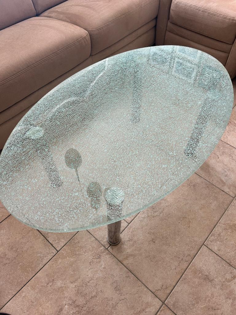 Salontafel glas 114/69 (gratis), Ophalen, 100 tot 150 cm, 50 tot 100 cm, Minder dan 50 cm