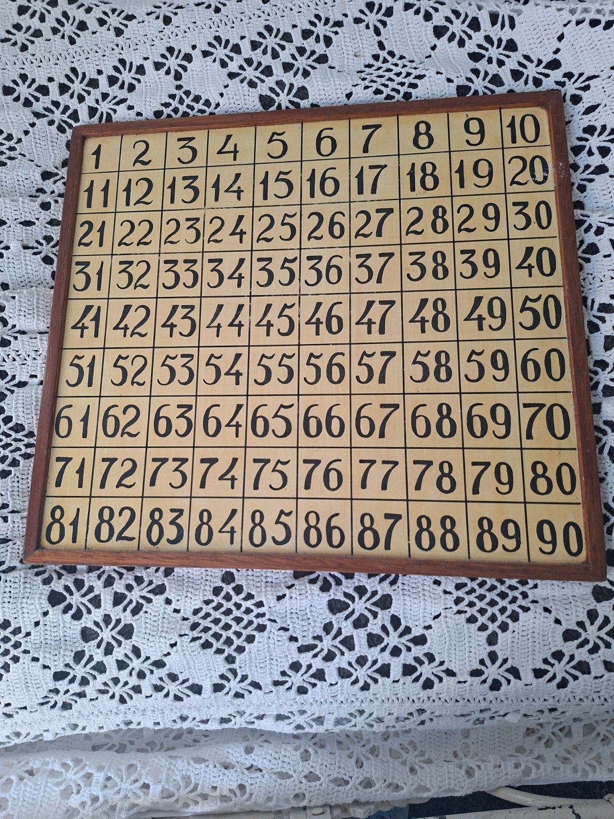 Oud bingo bord, Ophalen of Verzenden