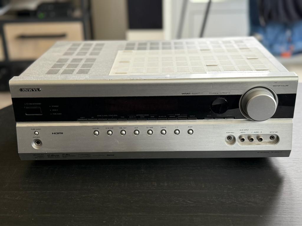 Onkyo TX-SR577 AV-receiver | HDMI | Dolby TrueHD | DTS-HD, Ophalen, Gebruikt, 120 watt of meer, Onkyo