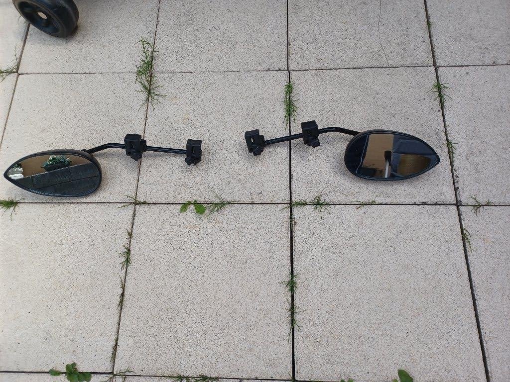 set milenco aero 3 , caravan spiegels , goede staat, Caravans en Kamperen, Caravan accessoires, Ophalen, Gebruikt