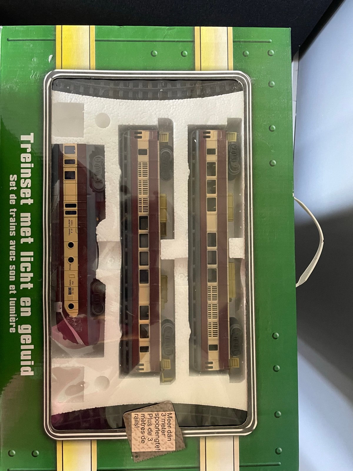 Treinset met licht en geluid, op batterij, Ophalen of Verzenden, Nieuw, Treinset