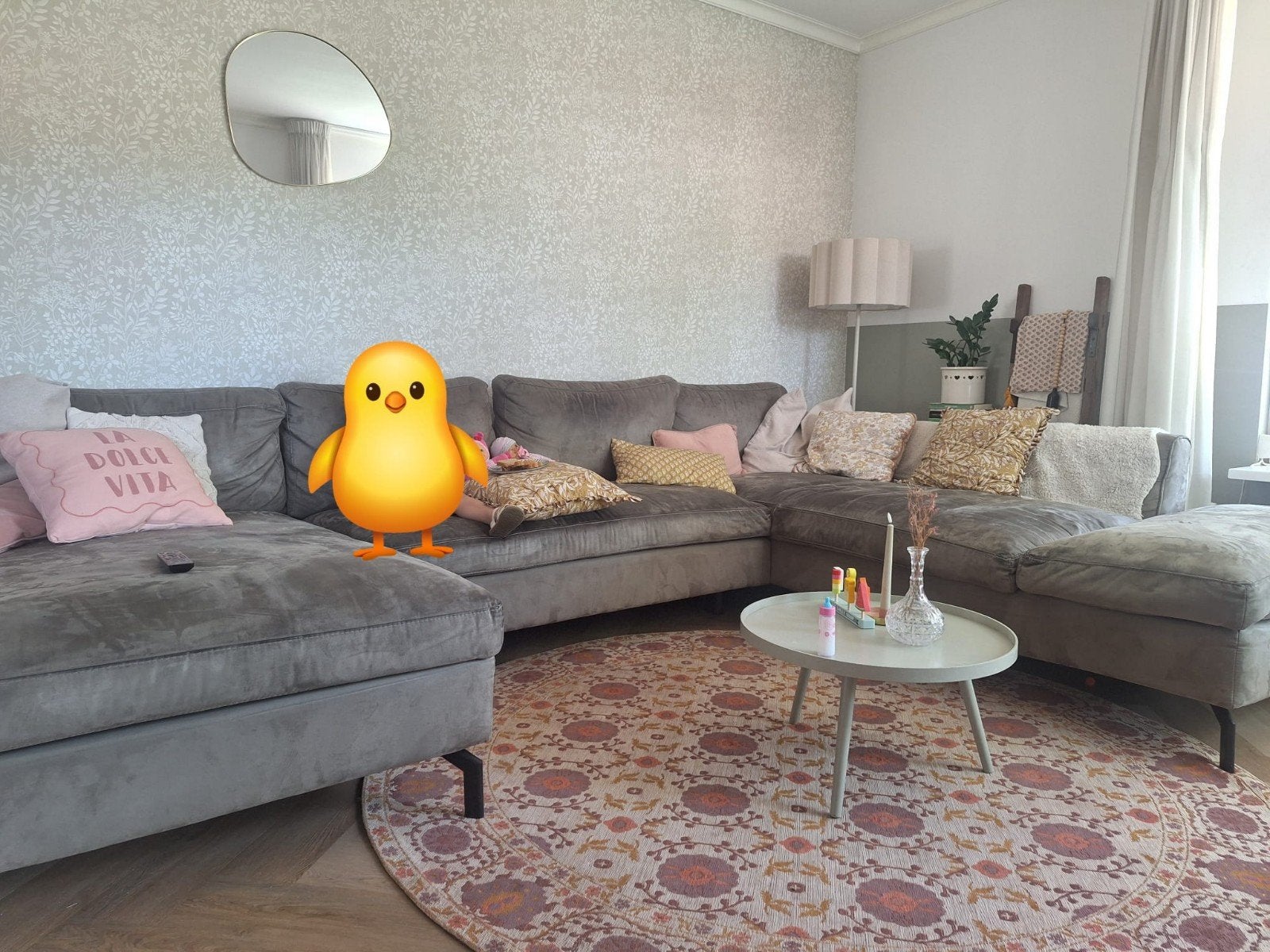 U-bankstel van de Eijerkamp., Huis en Inrichting, Ophalen of Verzenden, Gebruikt, Stof