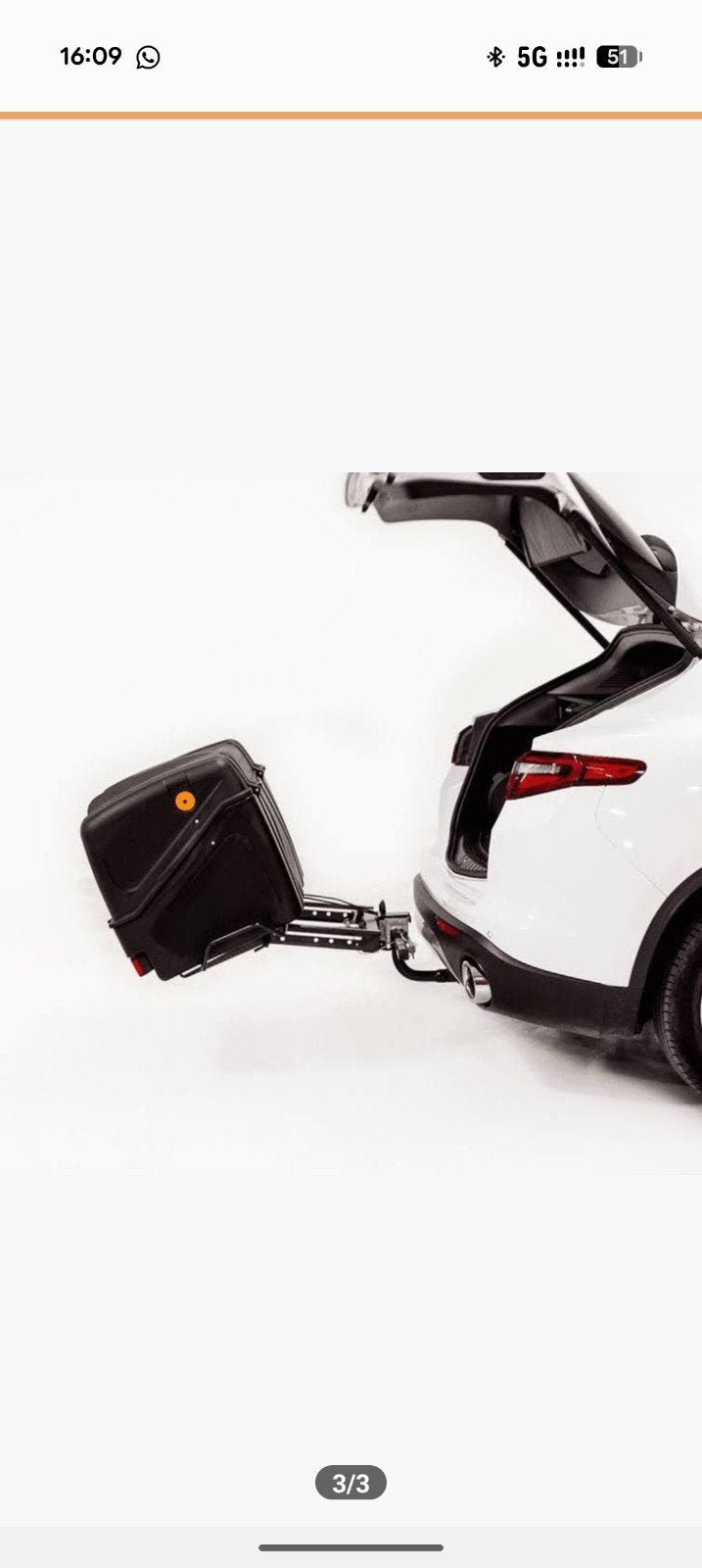 Te huur Towbox / Bagagebox / Trekhaakkoffer, Ophalen