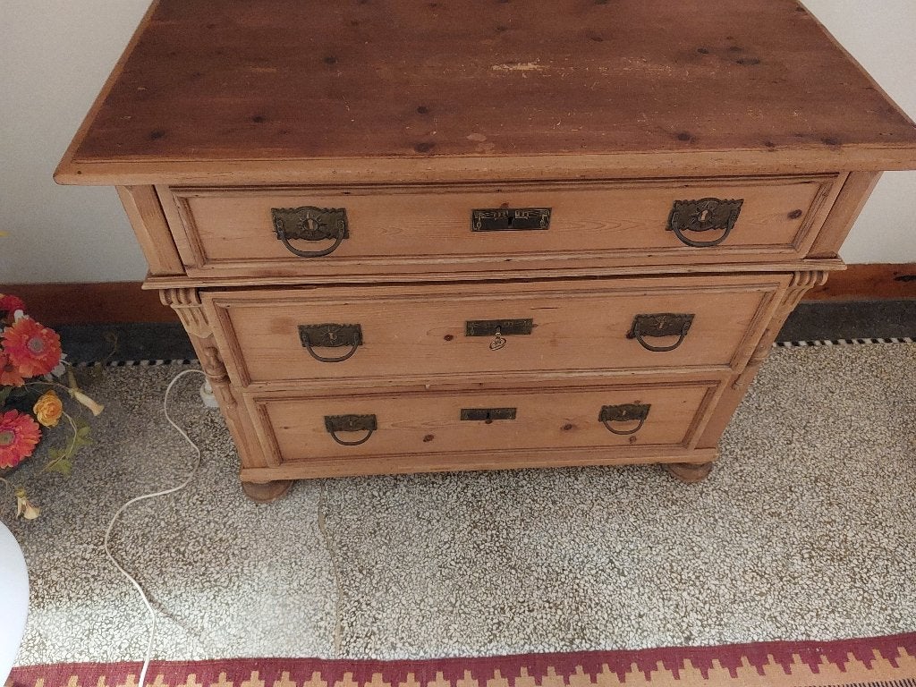 Dressoir of commode met laden. Brocant vintage, Ophalen, Gebruikt, 100 tot 150 cm, Met lade(s)