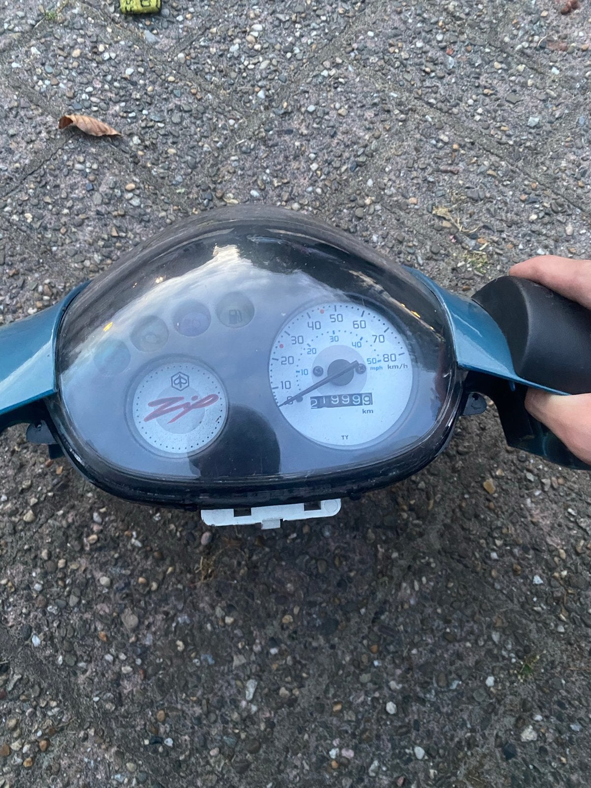 Piaggio Zip Teller met Glas en Stuurkap - Gebruikt, Ophalen of Verzenden, Gebruikt, Overige typen, Piaggio