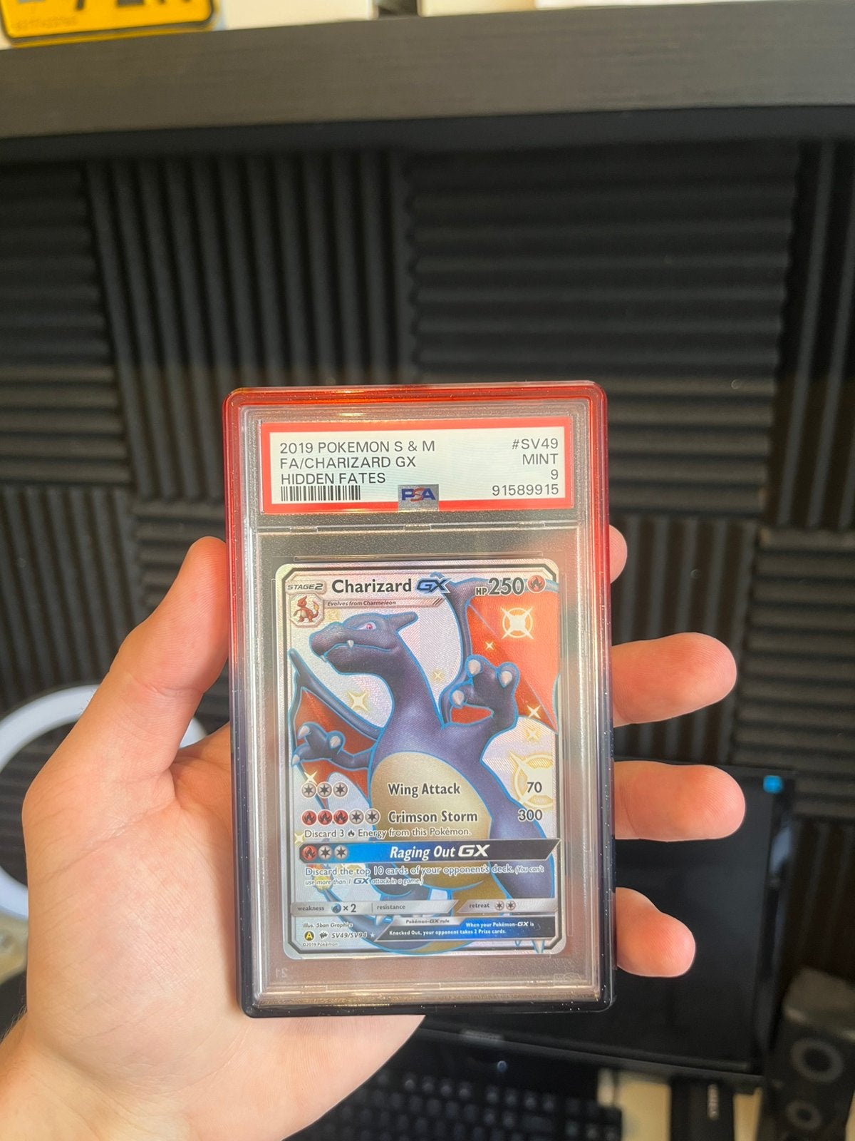 Shiny charizard gx psa 9, Hobby en Vrije tijd, Verzamelkaartspellen | Yu-gi-Oh!, Nieuw, Losse kaart, Foil, Ophalen of Verzenden