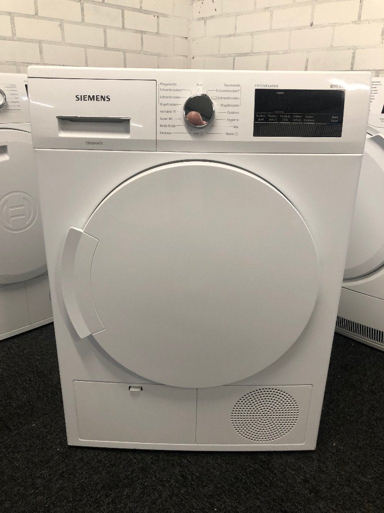 8kg condensdroger Siemens iQ300 iSensoric MET GARANTIE, Ophalen, 6 tot 8 kg, Zo goed als nieuw, Voorlader