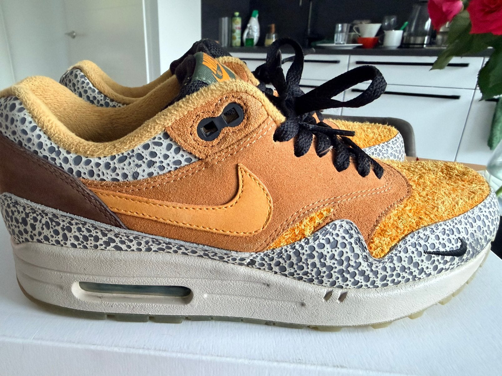 Nike air max 1 Atmos Safari maat 40, Kleding | Heren, Overige kleuren, Ophalen of Verzenden, Sneakers of Gympen, Gedragen