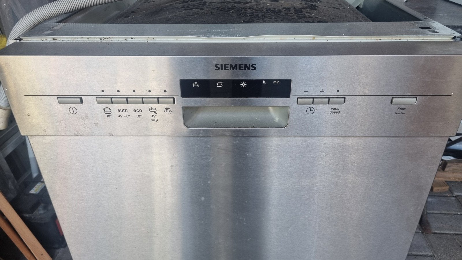 Siemens Vaatwasser Onderbouw - Foutmelding 'Afvoer water', Ophalen, Gebruikt, 45 tot 60 cm, Minder dan 85 cm