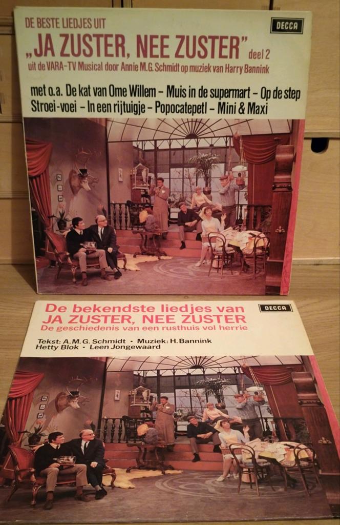2 x LP JA ZUSTER, NEE ZUSTER DEEL 1 & 2 * TELEVISIE SERIE, Cd's en Dvd's, Vinyl | Nederlandstalig, Verzenden, Zo goed als nieuw