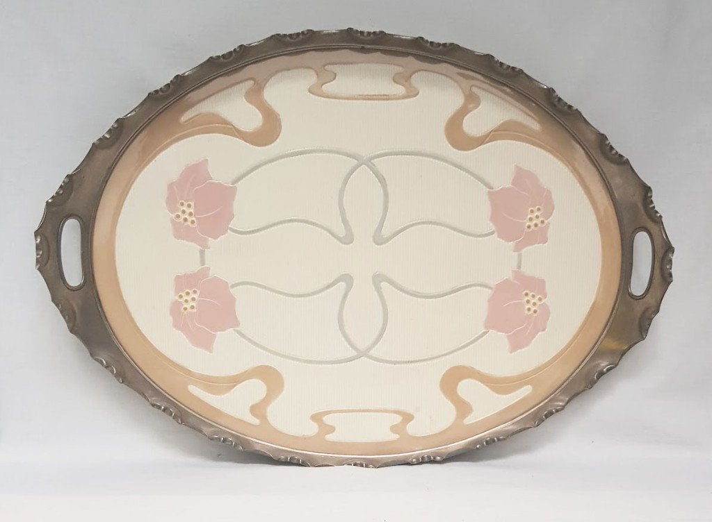 Groot Art Nouveau Dienblad., Ophalen of Verzenden