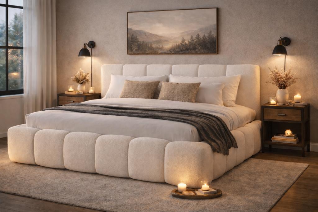 Gestoffeerd bed Ariana 140x200 met opbergbak - nieuw, Huis en Inrichting, Slaapkamer | Bedden, Wonello, Birgden-Duitsland, Verzenden