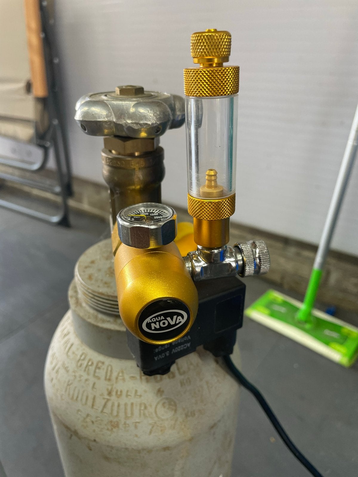 Co2 flessen, Ophalen, Gebruikt