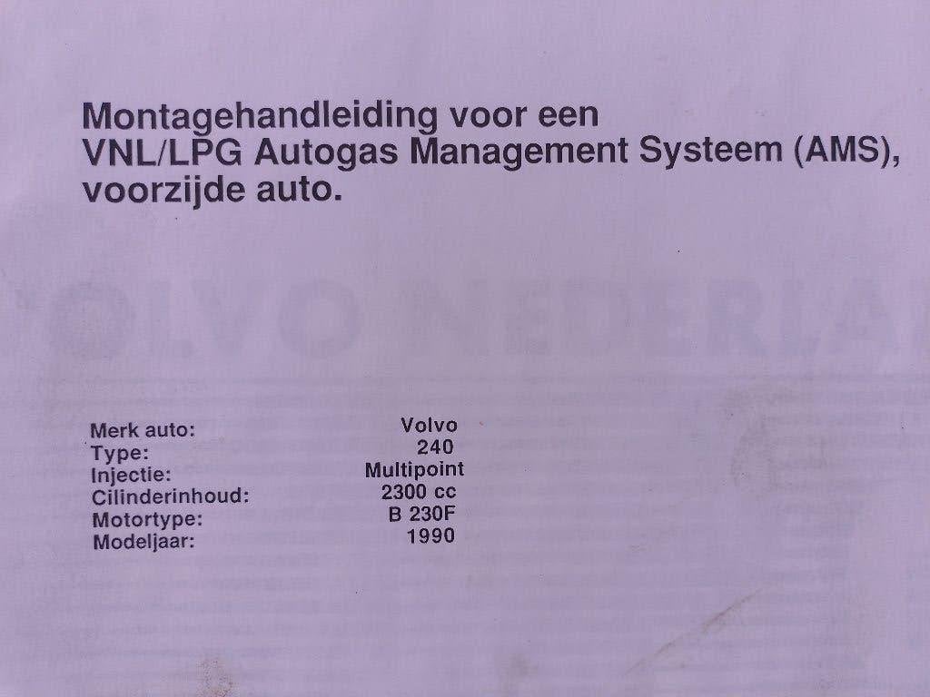 Montage / reparatie handleidingen LPG installatie Volvo 240, Boeken, Auto's | Boeken, Verzenden, Gelezen, Volvo
