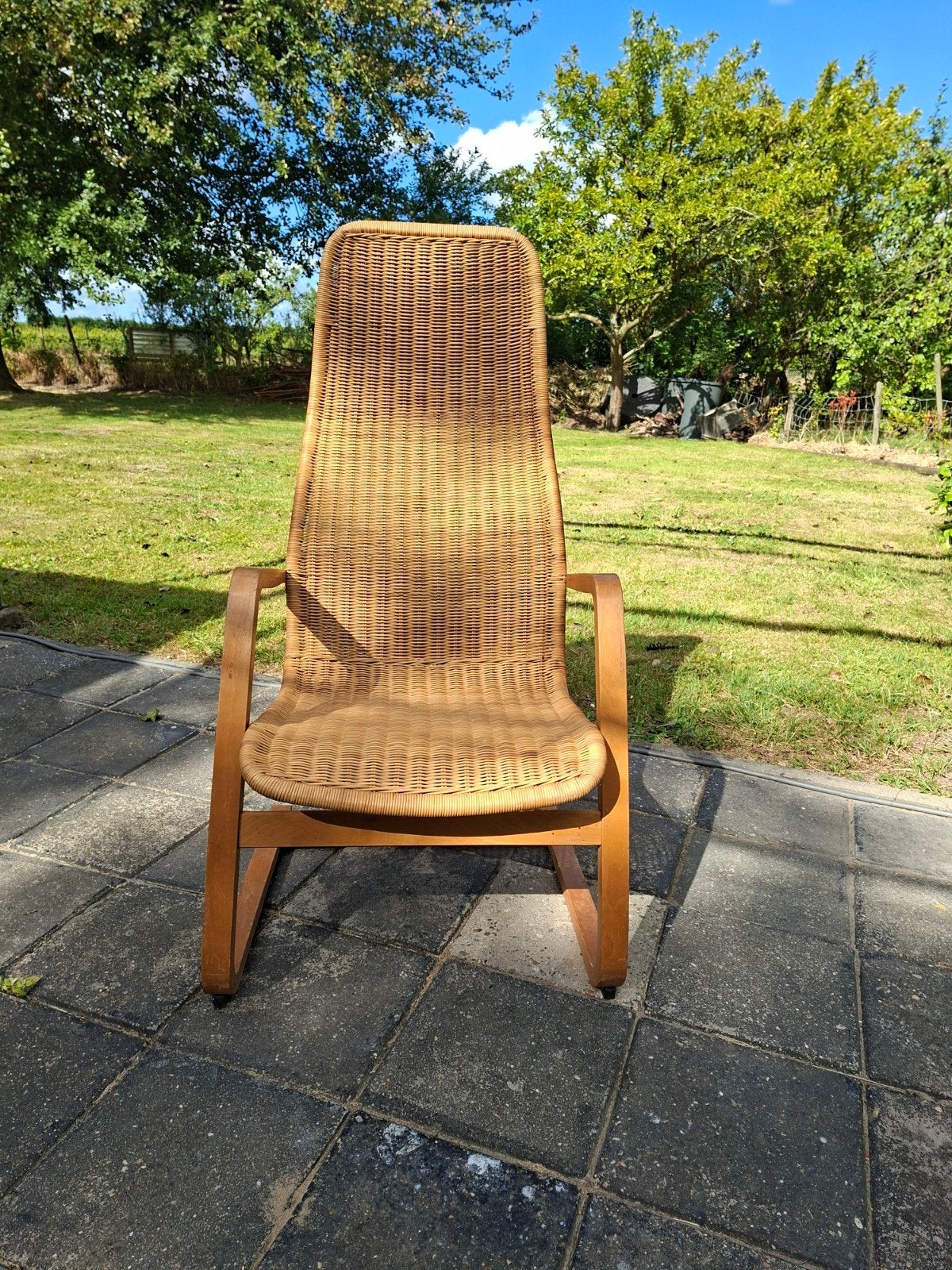 vintage oland fauteuil, Ophalen, 75 tot 100 cm, 50 tot 75 cm