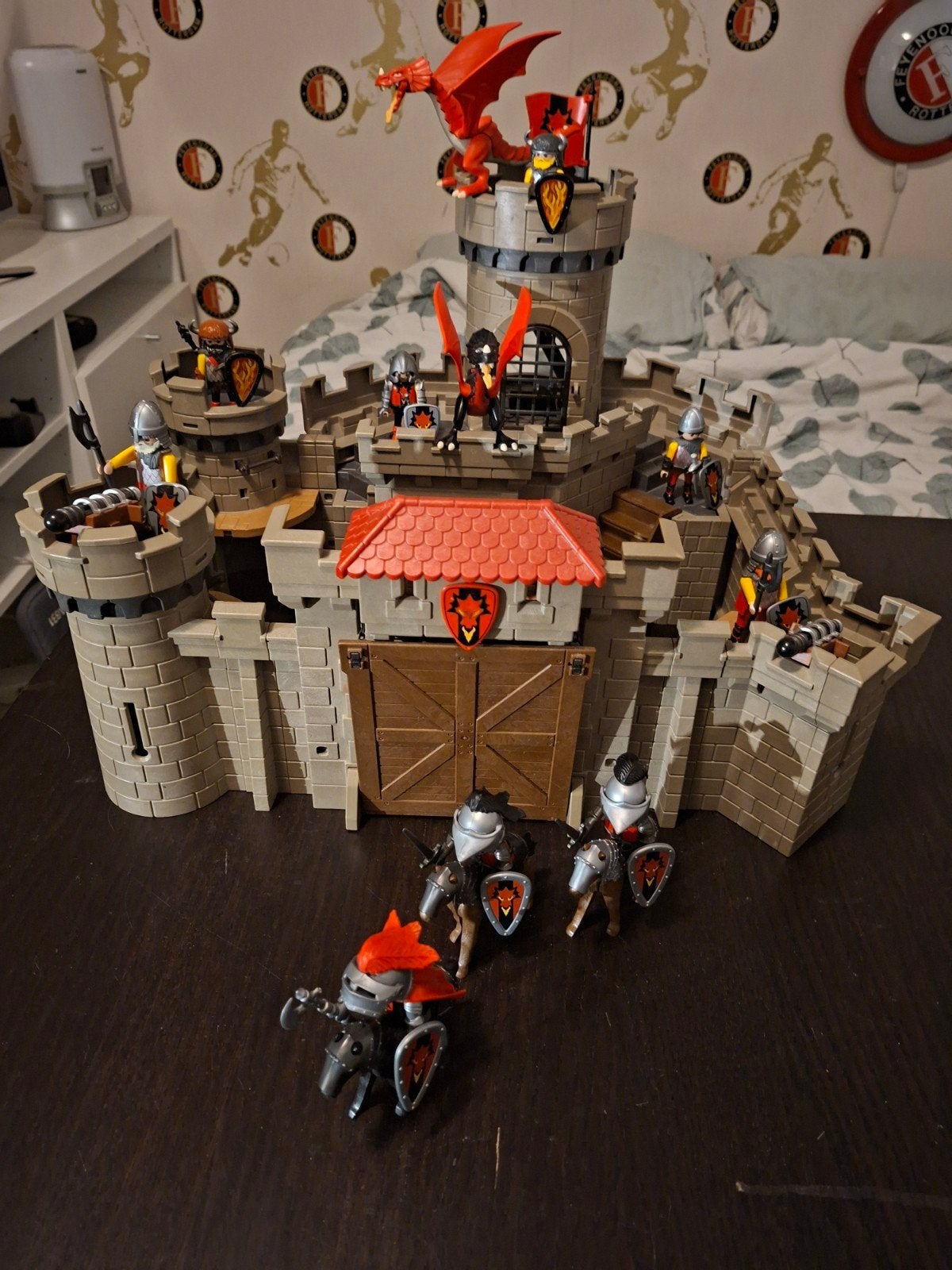 Playmobil Drakenkasteel met Draken en Ridders custom 6001, Ophalen of Verzenden, Zo goed als nieuw, Jongen of Meisje