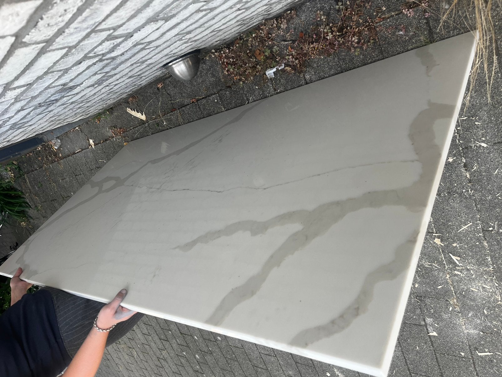 Calacatta Gold keramische plaat - zwaar en onbeschadigd, Ophalen