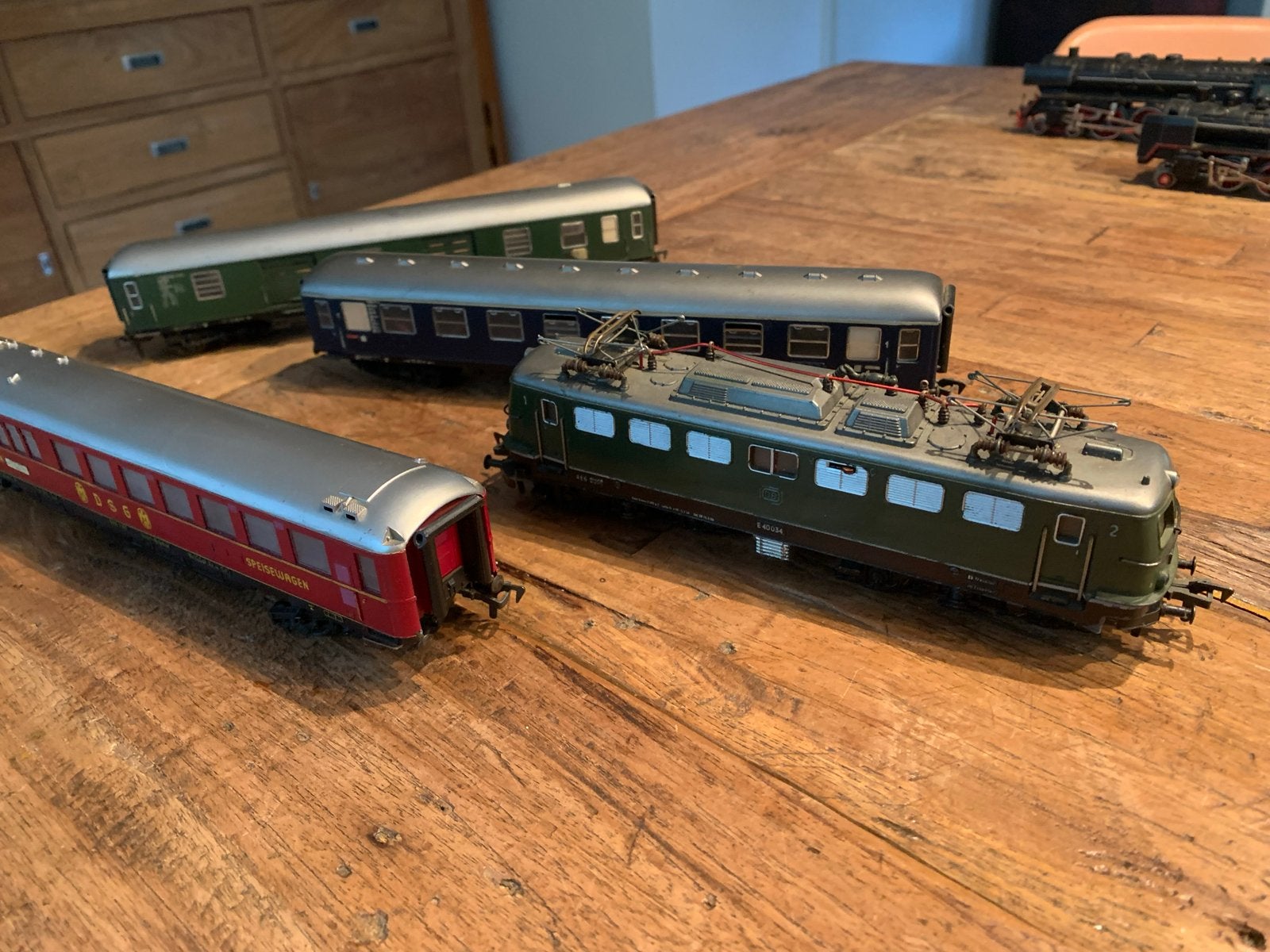 Fleischmann HO Locomotief met wagons, Gelijkstroom, Fleischmann, Ophalen of Verzenden, Analoog